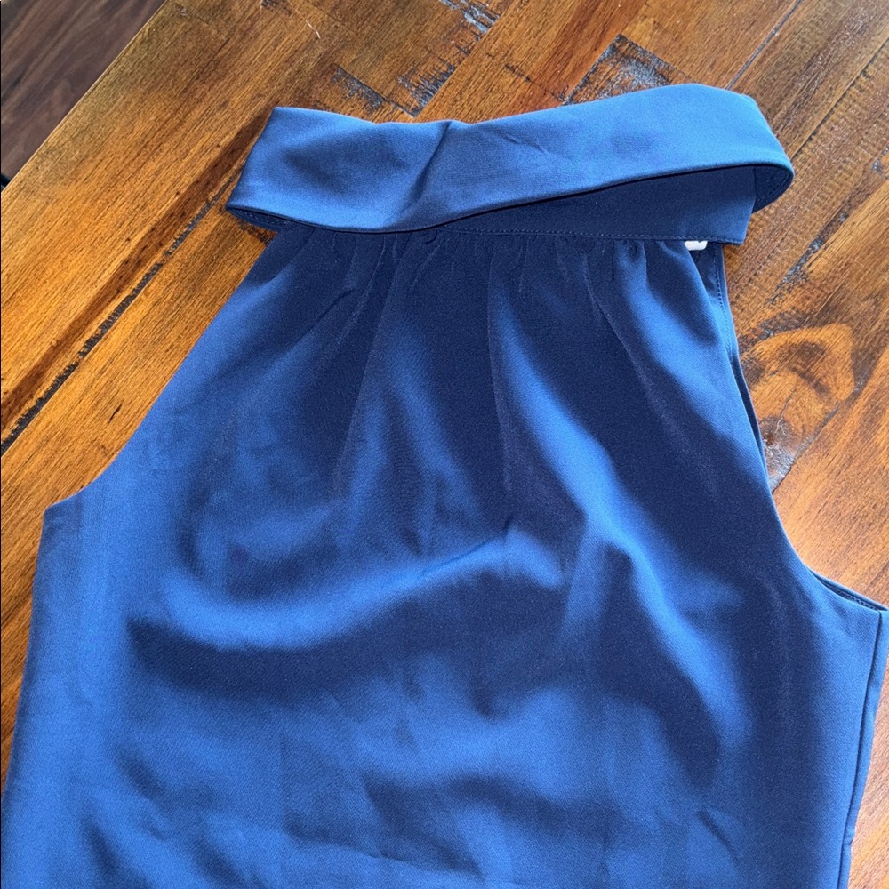 Sail to Sable Navy Button Dress - Picture 3 of 9